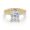 Winslow - 14K Yellow Gold Radiant Cut Diamond Engagement Ring - 0.35 ct