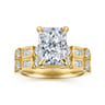 Cabana - 14K Yellow Gold Radiant Cut Diamond Engagement Ring - 0.5 ct