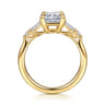 Cody - 14K Yellow Gold Radiant Cut Five Stone Diamond Engagement Ring - 0.25 ct