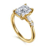 Cody - 14K Yellow Gold Radiant Cut Five Stone Diamond Engagement Ring - 0.25 ct