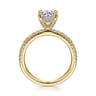 Serenity - 14K Yellow Gold Round Diamond Engagement Ring - 0.27 ct