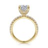 Amira - 14K Yellow Gold Round Diamond Engagement Ring - 0.52 ct