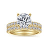 Amira - 14K Yellow Gold Round Diamond Engagement Ring - 0.52 ct