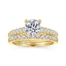 14K Yellow Gold Diamond Engagement Ring - 0.4 ct