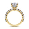 Brosnan - 14K Yellow Gold Round Diamond Engagement Ring - 1.03 ct