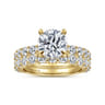Brosnan - 14K Yellow Gold Round Diamond Engagement Ring - 1.03 ct