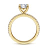Stefanie - 14K Yellow Gold Round Diamond Engagement Ring - 0.19 ct