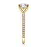 Stefanie - 14K Yellow Gold Round Diamond Engagement Ring - 0.19 ct