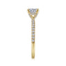 Ulani - 14K Yellow Gold Round Diamond Engagement Ring - 0.3 ct
