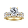 Ulani - 14K Yellow Gold Round Diamond Engagement Ring - 0.96 ct