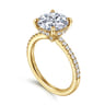 Broderick - 14K Yellow Gold Round Diamond Engagement Ring - 0.33 ct