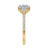 Broderick - 14K Yellow Gold Round Diamond Engagement Ring - 0.33 ct