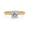 Broderick - 14K Yellow Gold Round Diamond Engagement Ring - 0.28 ct
