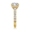 Sarita - 14K Yellow Gold Round Diamond Engagement Ring - 0.96 ct