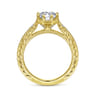 14K Yellow Gold Round Diamond Engagement Ring - 0.22 ct