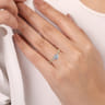 Juliet - 14K Yellow Gold Round Diamond Engagement Ring - 0.46 ct