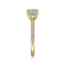 Stasia - 14K Yellow Gold Round Cut Diamond Engagement Ring - 0.2 ct
