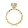 Stasia - 14K Yellow Gold Round Diamond Engagement Ring - 0.21 ct