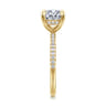 Stasia - 14K Yellow Gold Round Diamond Engagement Ring - 0.22 ct