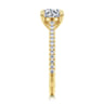 Abbie - 14K Yellow Gold Round Diamond Engagement Ring - 0.21 ct