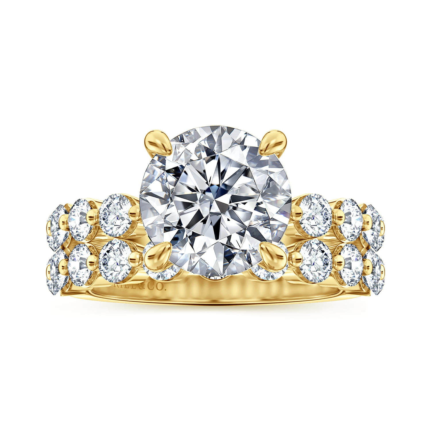 Silvey - 14K Yellow Gold Round Single Prong Diamond Engagement Ring - 0.7 ct - Shot 4