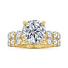 Silvey - 14K Yellow Gold Round Single Prong Diamond Engagement Ring - 0.7 ct