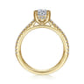 Aline - 14K Yellow Gold Round Diamond Engagement Ring - 0.25 ct