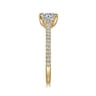 Aline - 14K Yellow Gold Round Diamond Engagement Ring - 0.25 ct