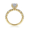 Lanna - 14K Yellow Gold Round Diamond Engagement Ring - 0.3 ct