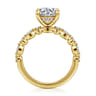 Lanna - 14K Yellow Gold Round Diamond Engagement Ring - 0.3 ct