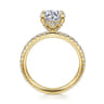 Alisa - 14K Yellow Gold Round Diamond Engagement Ring - 0.5 ct