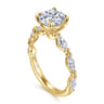 Caitte - 14K Yellow Gold Round Double Prong Diamond Engagement Ring - 0.5 ct