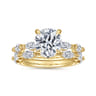 Caitte - 14K Yellow Gold Round Double Prong Diamond Engagement Ring - 0.5 ct