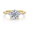 Marline - 14K Yellow Gold Round Diamond Engagement Ring - 0.17 ct