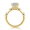 Marline - 14K Yellow Gold Round Diamond Engagement Ring - 0.17 ct