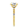 Marline - 14K Yellow Gold Round Diamond Engagement Ring - 0.17 ct