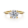 Marline - 14K Yellow Gold Round Diamond Engagement Ring - 0.17 ct