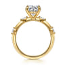 Marline - 14K Yellow Gold Round Diamond Engagement Ring - 0.17 ct