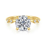 Joplin - 14K Yellow Gold Round Diamond Engagement Ring - 0.17 ct