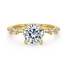 Joplin - 14K Yellow Gold Round Diamond Engagement Ring - 0.17 ct