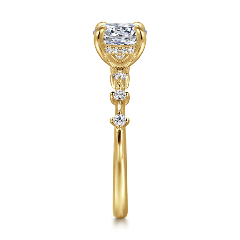 Joplin - 14K Yellow Gold Round Diamond Engagement Ring - 0.17 ct - Shot 5