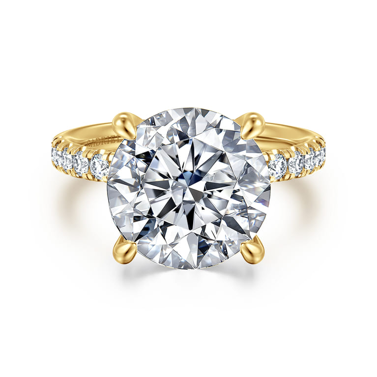 Winslow - 14K Yellow Gold Diamond Engagement Ring - 0.35 ct - Shot 1