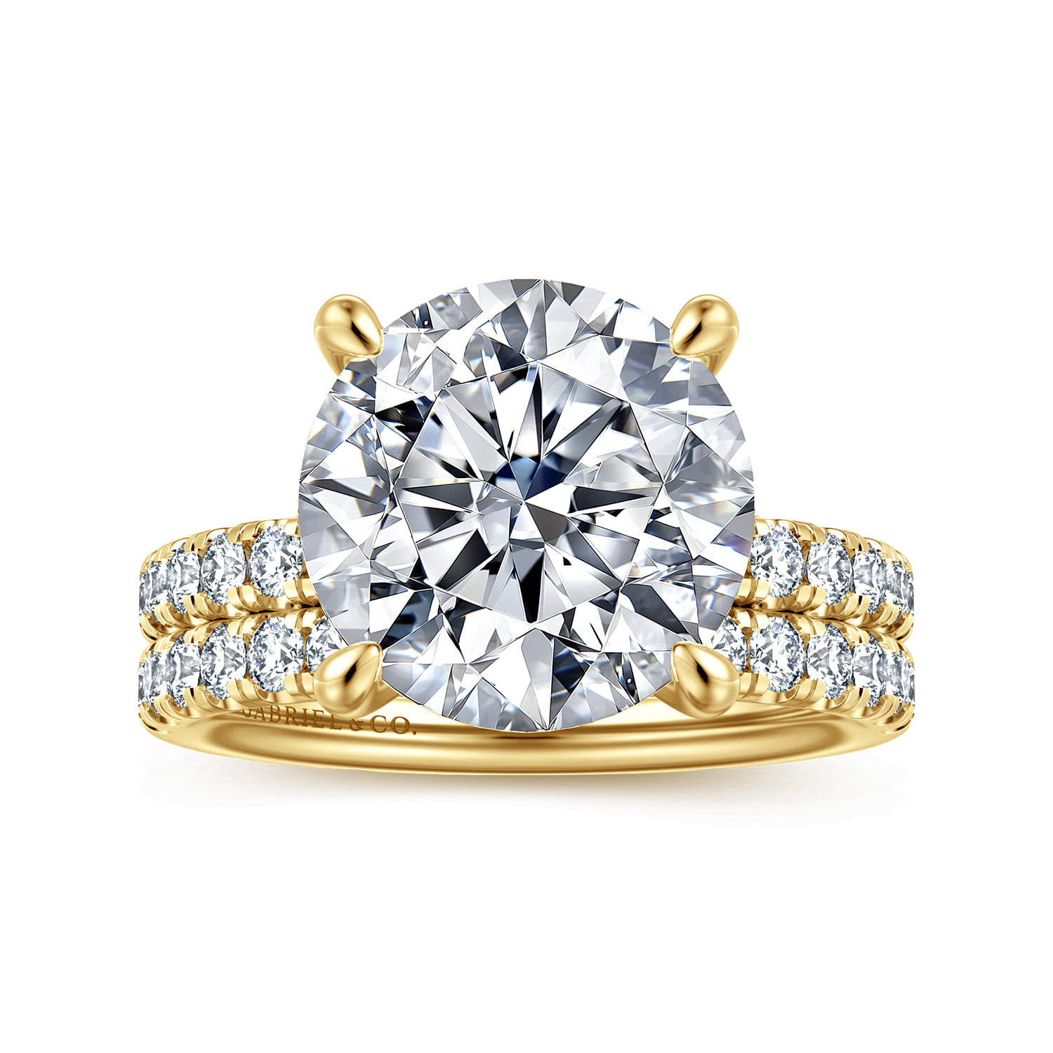 Winslow - 14K Yellow Gold Diamond Engagement Ring - 0.35 ct - Shot 4