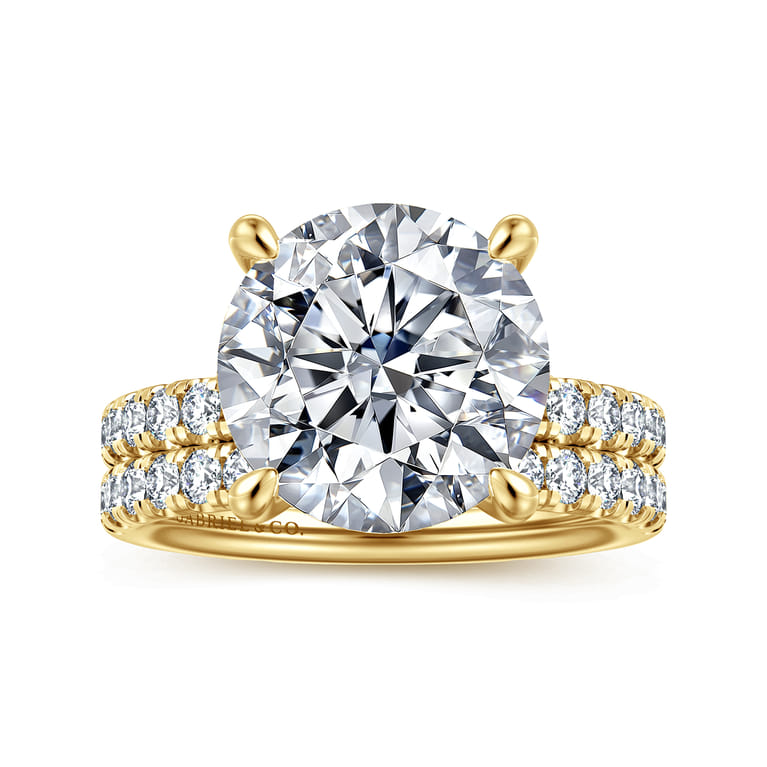 Winslow - 14K Yellow Gold Diamond Engagement Ring - 0.35 ct - Shot 4