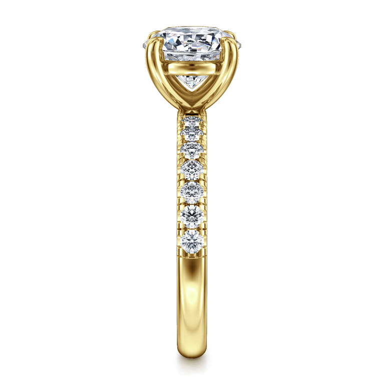 Winslow - 14K Yellow Gold Round Diamond Engagement Ring - 0.35 ct - Shot 5