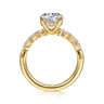 Cove - 14K Yellow Gold Round Diamond Engagement Ring - 0.5 ct
