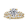 Cove - 14K Yellow Gold Round Diamond Engagement Ring - 0.5 ct