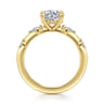 Carinna - 14K Yellow Gold Round Diamond Engagement Ring - 0.23 ct