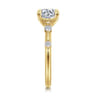 Carinna - 14K Yellow Gold Round Diamond Engagement Ring - 0.23 ct
