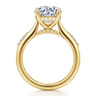 Carroline - 14K Yellow Gold Round Diamond Engagement Ring - 0.18 ct